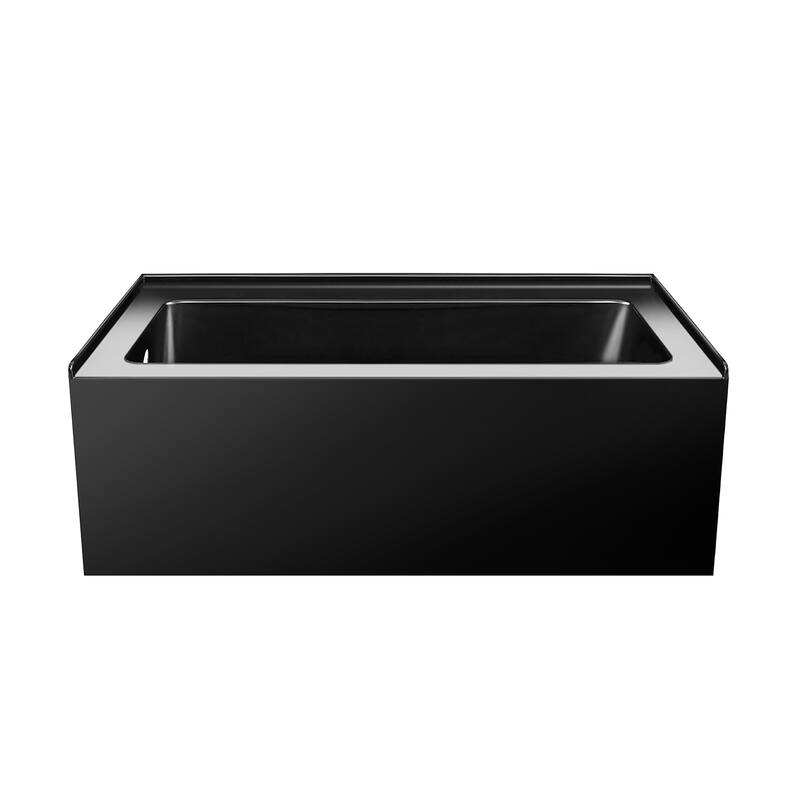 Fine Fixtures Acrylic-Fiberglass Soaking Bathtub, White. Alcove/Apron Front