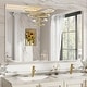 preview thumbnail 104 of 141, Apmir Metal Frame Tempered Glass Bathroom Vanity Mirror for Wall, Cloakroom, Bedroom 51" x 30" - Silver