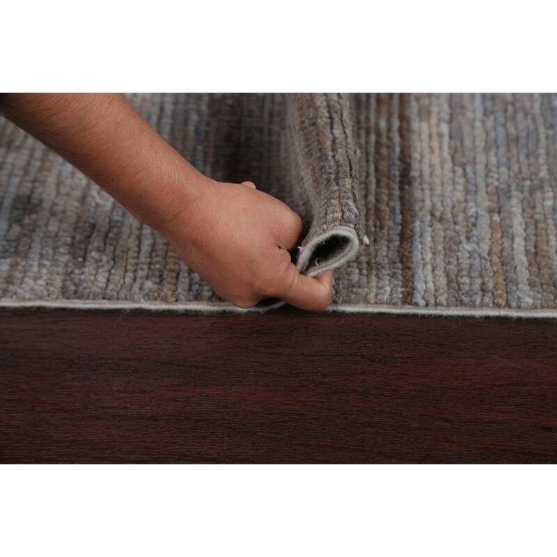 Geometric Checkered Gabbeh Kashkoli Area Rug Hand-knotted Wool Carpet - 2'11" x 4'6"