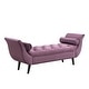 preview thumbnail 2 of 9, Christopher Knight Home - Quillon Velvet Tufted End of Bed Bench with Solid Wood Legs and 2 Pillows