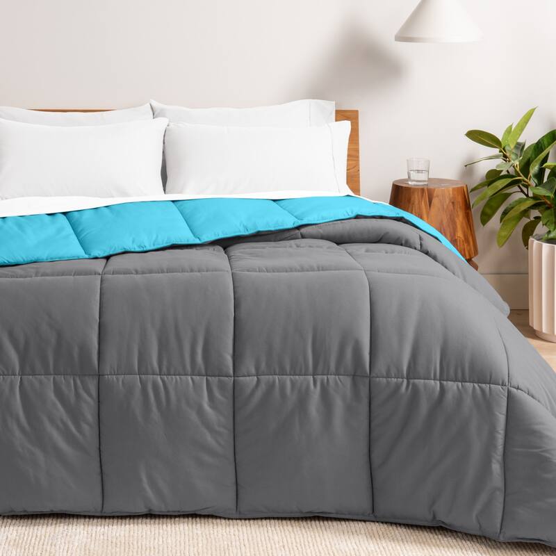 Bare Home Reversible All Season Down Alternative Comforter