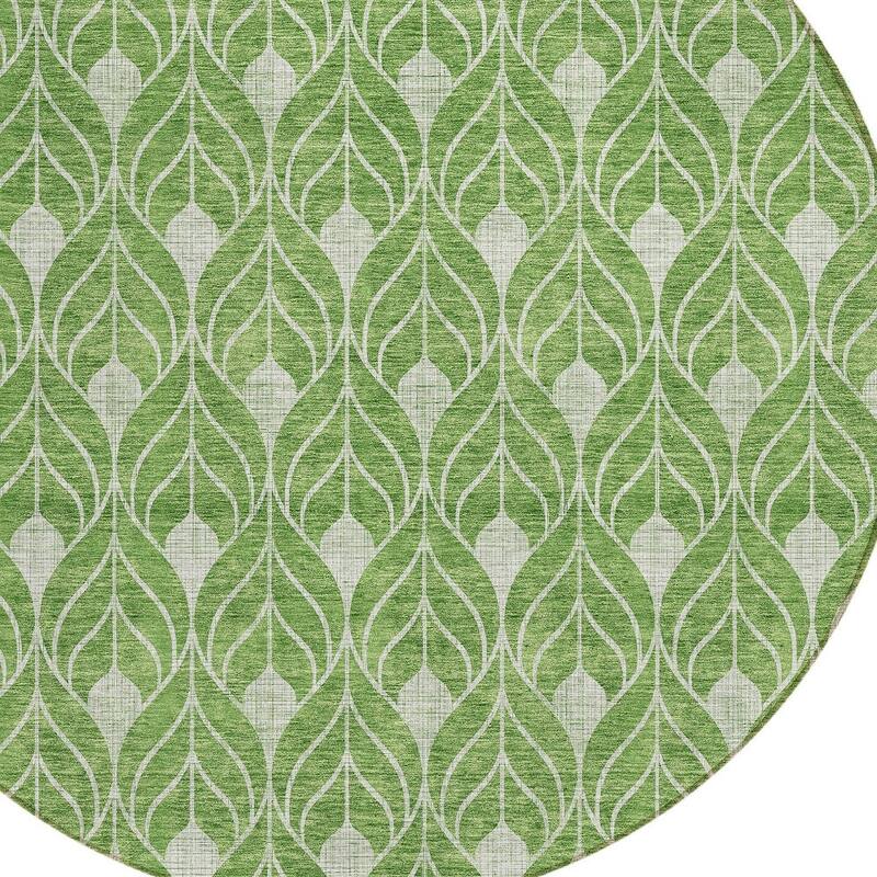HomeRoots Geometric Transitional Rectangle Outdoor Rug
