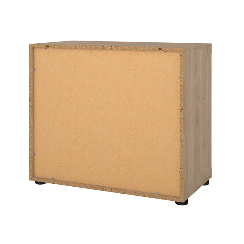 Porch & Den Mira 3-Drawer Chest, Jackson Hickory