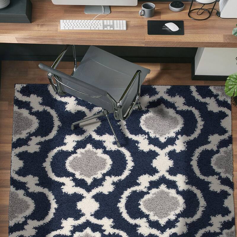 Porch & Den Touro Trellis Shag Area Rug