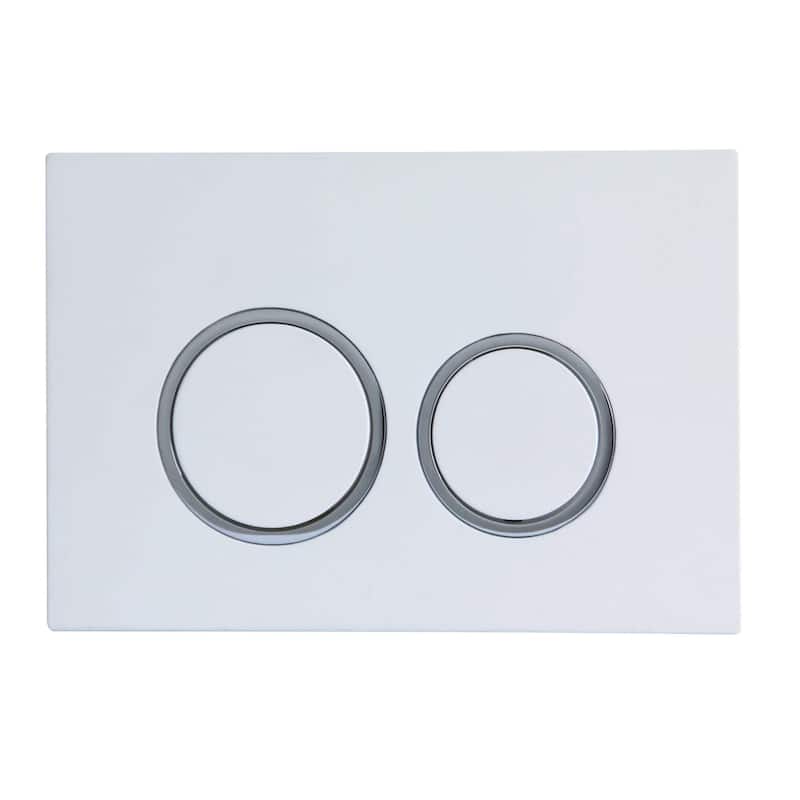 Toilet Combo Set - 20" Toilet Bowl With Soft-Close Seat, 2"x 4" Concealed Tank And Carrier System, Push Buttons Included.