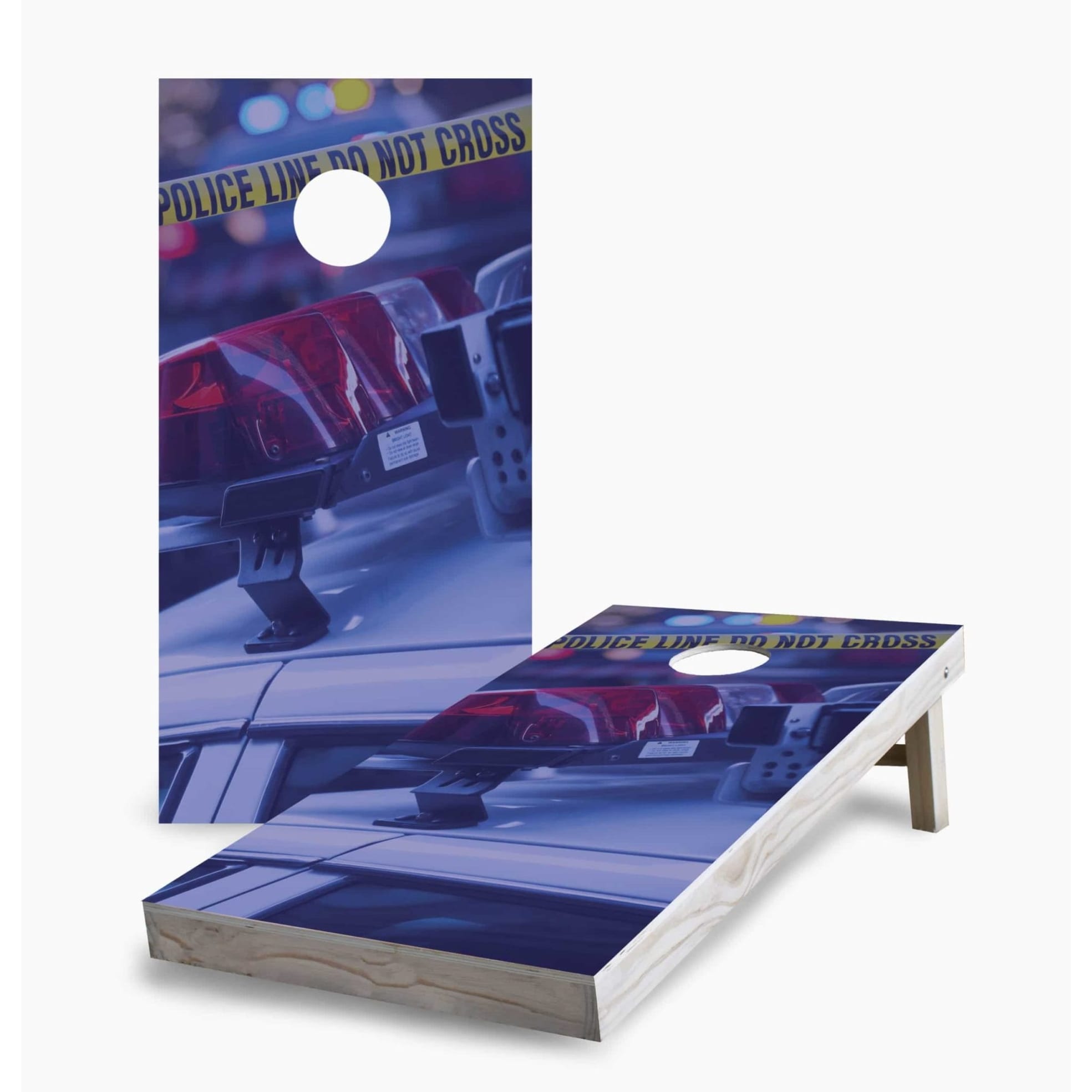 Police Regulation 2x4 Cornhole Game Set