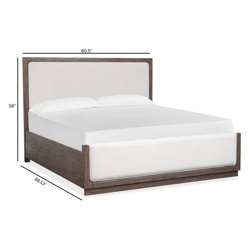 Magnussen Home Westbourne Dark Umber Upholstered Panel Bed