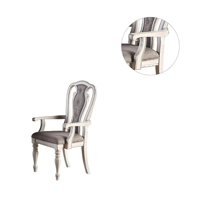 Fabric Upholstery Arm Chairs, Set of 2