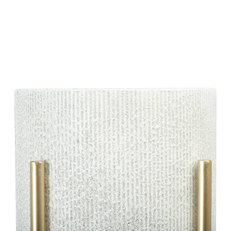 Embossed Metal Planters with Stand