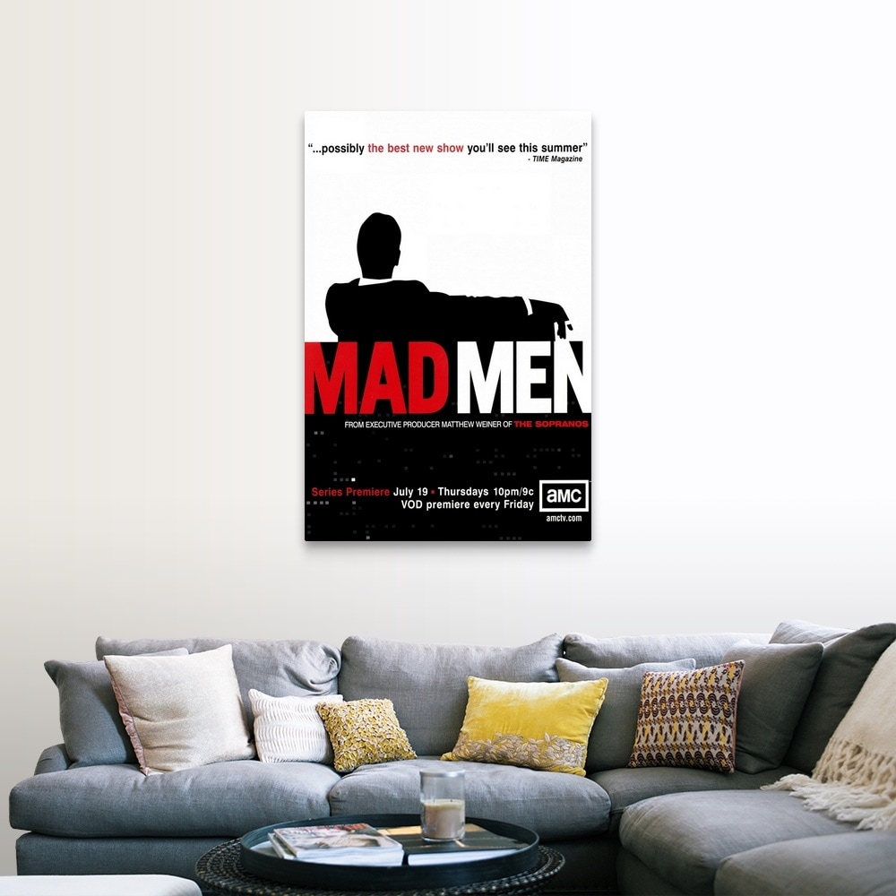 Shop Mad Men Tv 2007 Canvas Wall Art Overstock 24137850