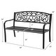 preview thumbnail 18 of 17, Outdoor Furniture Steel Frame Porch Garden Bench