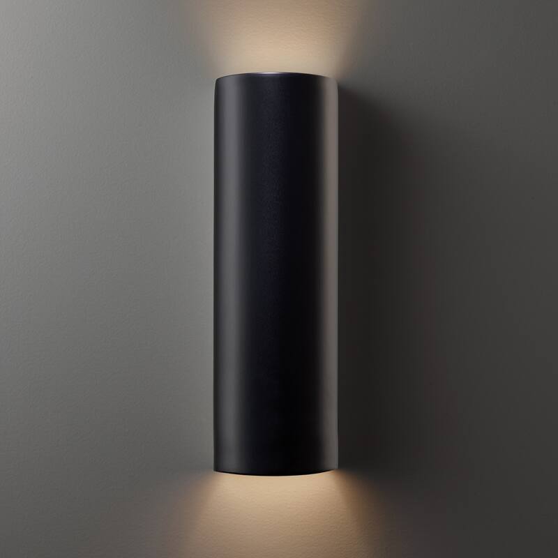 Justice Design Group Ambiance ADA Tube Open Top & Bottom Wall Sconce