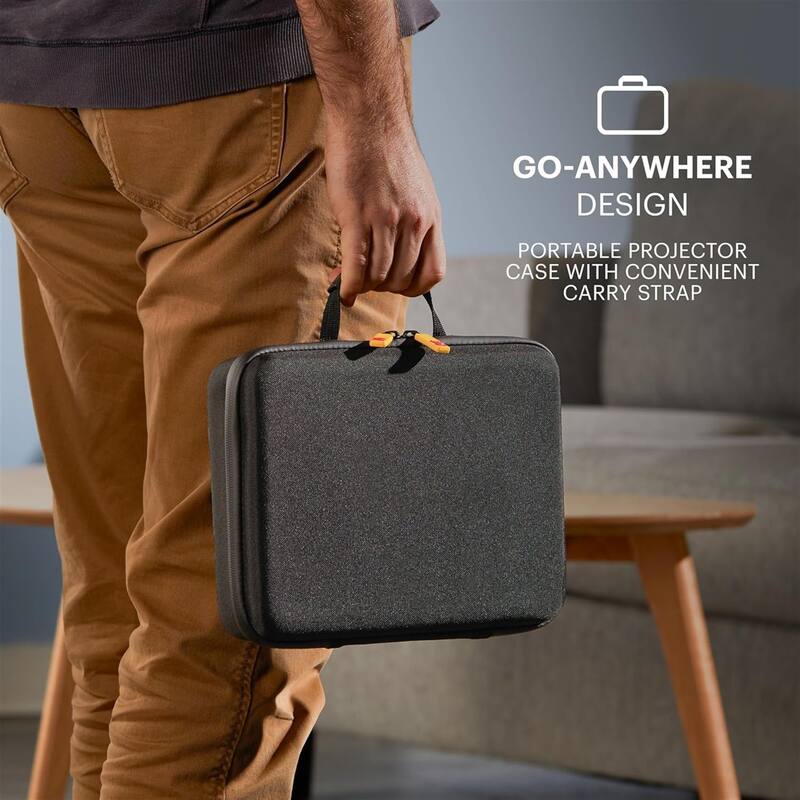 Kodak Luma 400 Smart Projector, HD Portable Pico Projector with 80" Screen, Remote, Tripod & Case