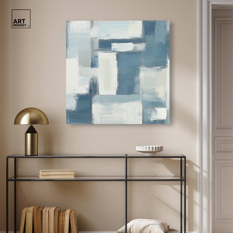 Deconstructed Blue III Canvas by Art Remedy, Gallery Wrapped