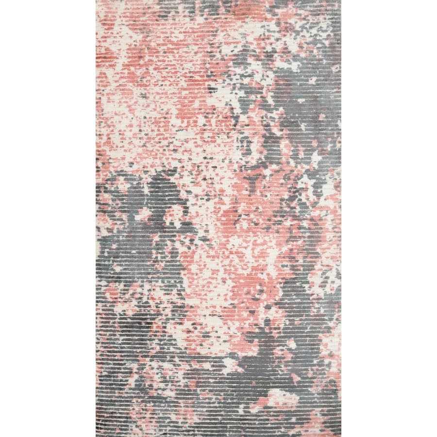 Hand Knotted Oriental Viscose Silk Carpet Modern Abstract Multi-Colored Abstract Area Rug - 4' 0'' X 2' 0''