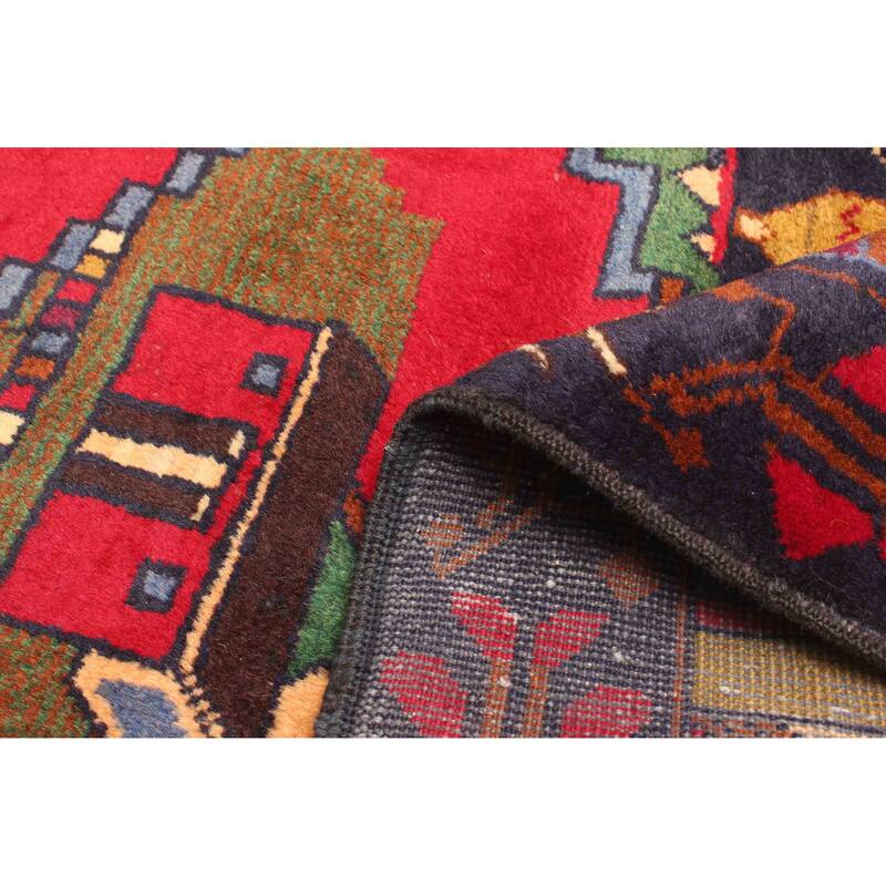 ECARPETGALLERY Hand-knotted Teimani Dark Navy Wool Rug - 3'4 x 5'5