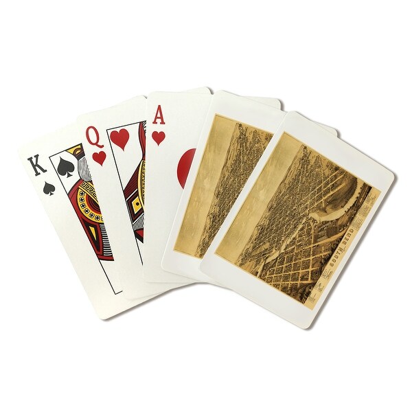 South Bend, IN - (1874) - Panoramic Map (Poker Playing Cards Deck)