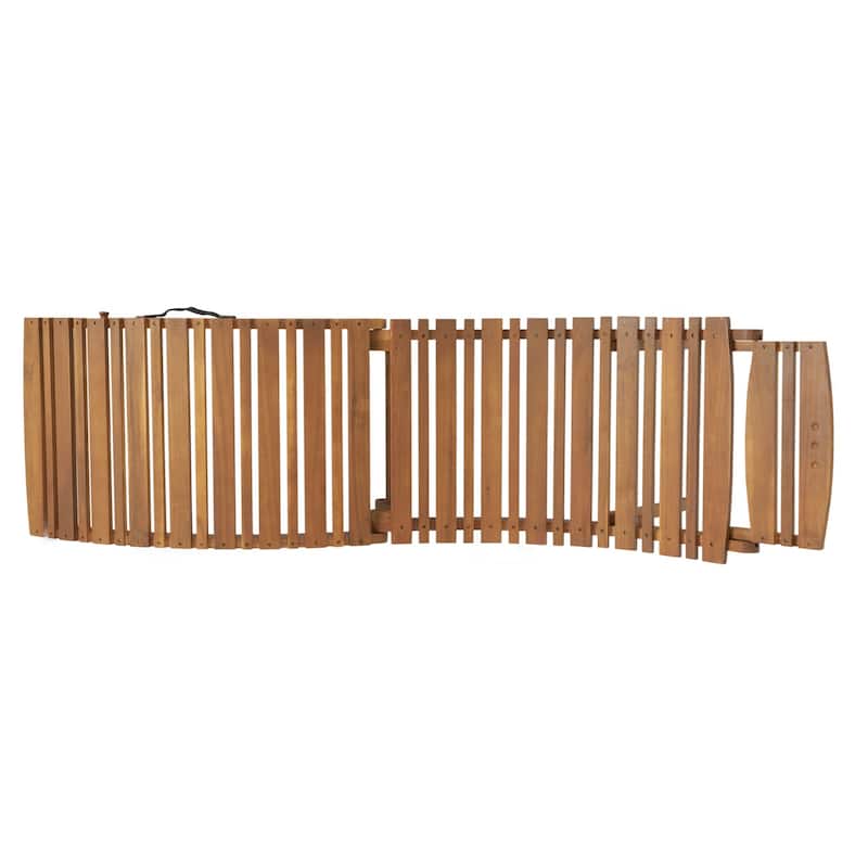 Slat Design Wooden Outdoor Folding Chaise Lounge Chair