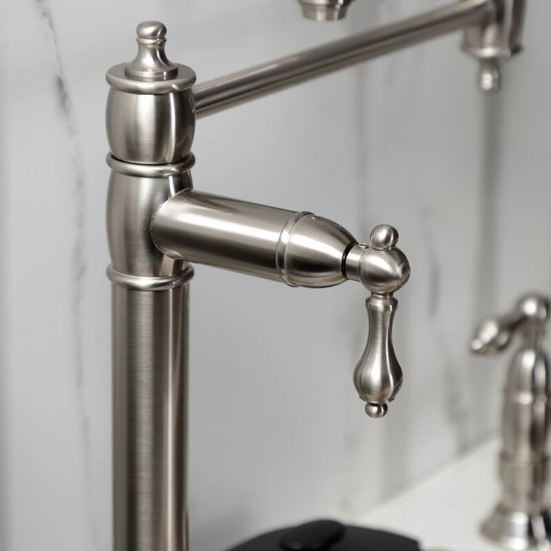 Kingston Brass Restoration Two-Handle 1-Hole Deck Mount Pot Filler Faucet