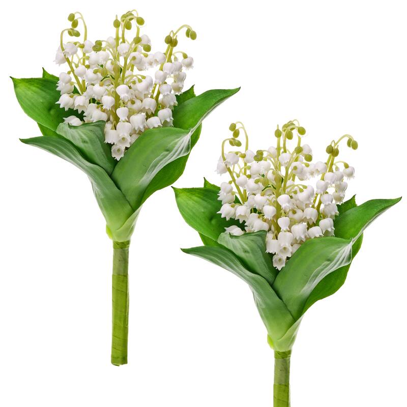 9" Pu Lily Of The Valley Bush