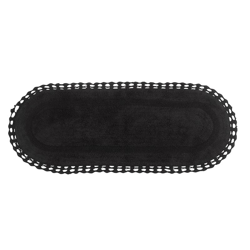 Hampton Contour Rug, Cotton Soft, Water Absorbent, Non Slip U Shape Contour Rug Machine Washable 20"x20" Contour