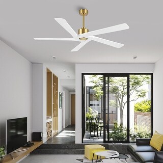 WINGBO 64 Inch DC Motor Indoor Ceiling Fan without Lights - N/A