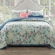 preview thumbnail 1 of 5, Greenland Home Fashions Pavona Enchanted Garden Quilt Set with Velvet Borders
