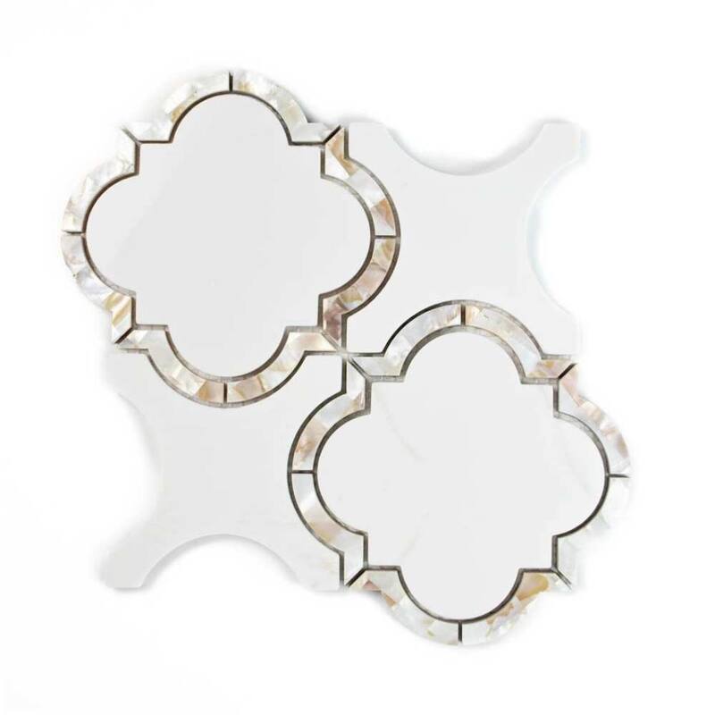 The Tile Life Delphi Pearl 12x12 Glass Backsplash Wall Tile