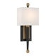 preview thumbnail 1 of 8, Crystorama Lighting Group ARD-832 Ardson 18" Tall Wall Sconce with Matte Black / Vibrant Gold