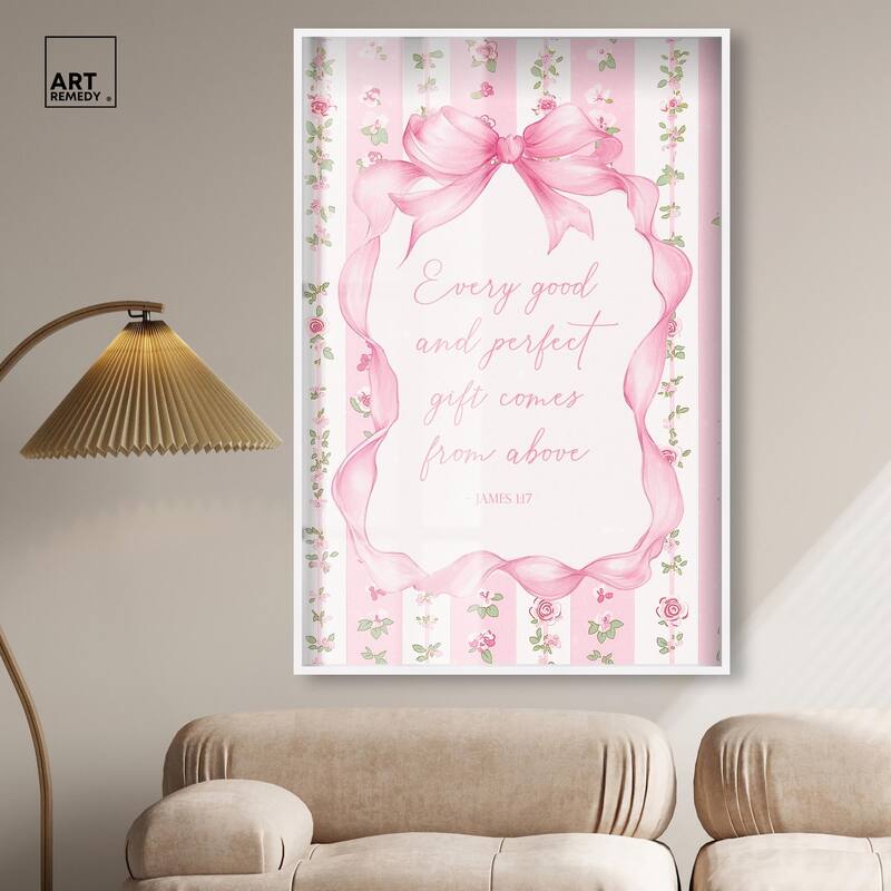 Good and Perfect Gift Bow Shadowbox by Art Remedy