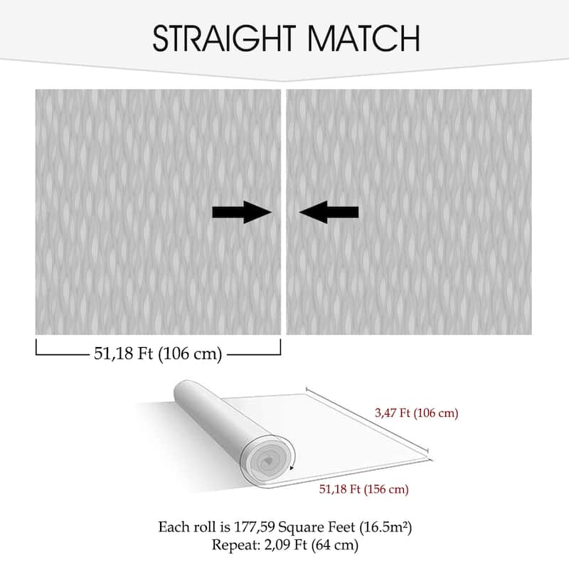 SUSSEXHOME Removable Wallpaper-Waterproof, Strippable, Light Resistance & Cleanable Wall Paper Roll-Wallpaper-Seaweed