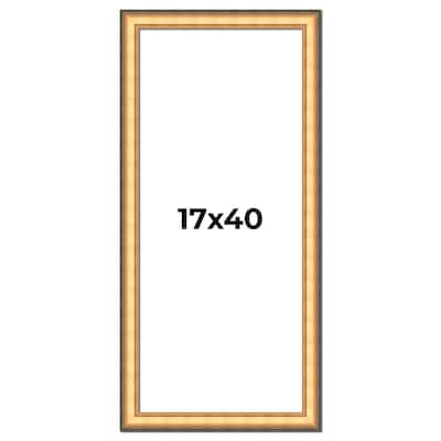 17x40 Frame Gold Plein Aire Solid Wood Picture Frame Width 2 Inches |