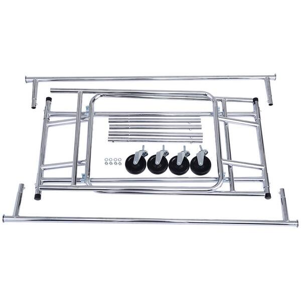 Shop Costway Commercial Grade Collapsible Clothing Rolling Double