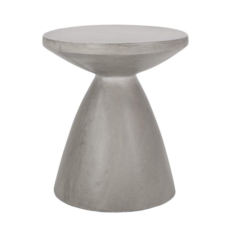 Modern Lightweight Concrete Hourglass Side Table