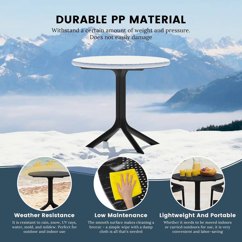 Frond and Form 4-Person Outdoor Round Dining Set