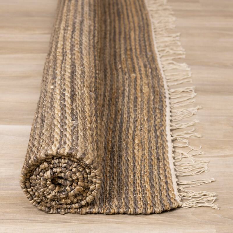 Nairobi Collection - Braided Jute Beige Rug
