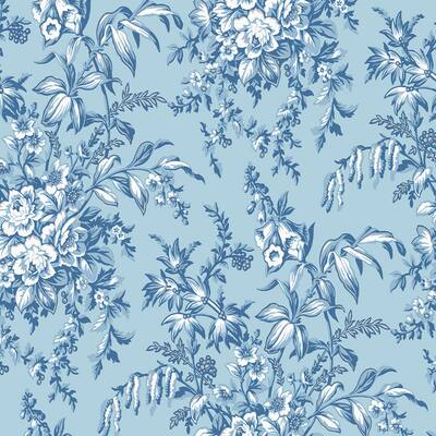Laura Ashley Picardie Blue Sky Wallpaper - N/A