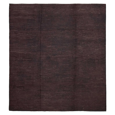 ECARPETGALLERY Hand-knotted Finest Peshawar Ziegler Brown Wool Rug - 10'8 x 11'10