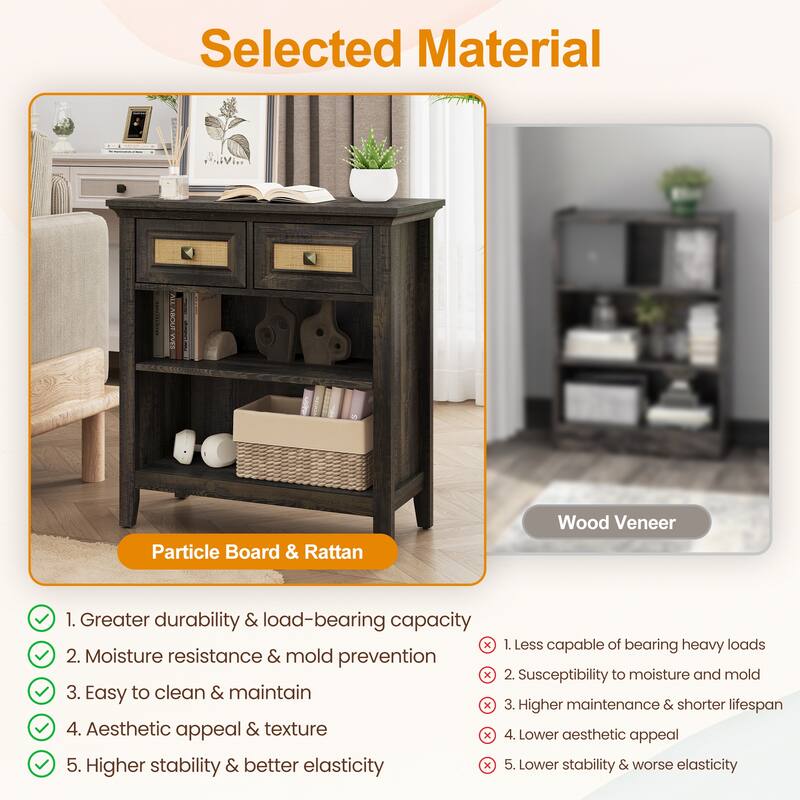 28'' 2 Drawer Accent Storage Cabinet