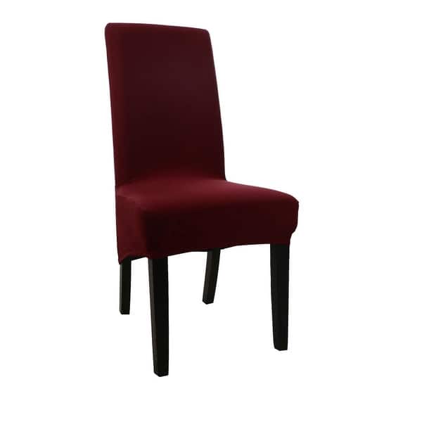 Shop High Back Chair Slipcover Spandex Long Back Dining Chair Seat