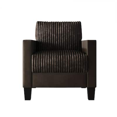 CraftPorch Corduroy Mid-Century Modern Velvet Upholstered Arm Chair