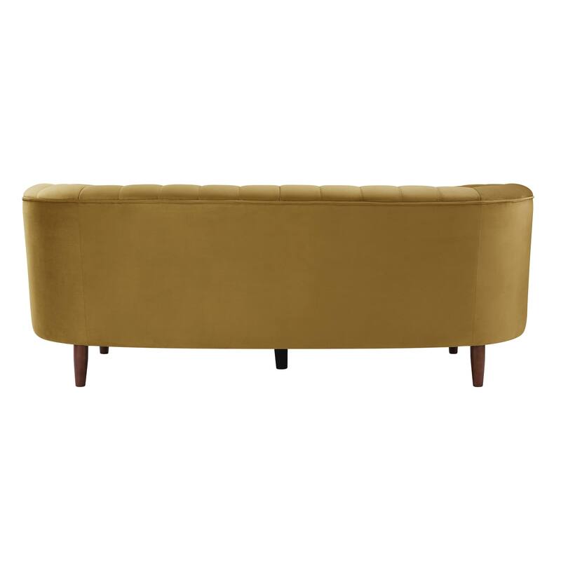 Yanna Tufted Sofa with Wooden Leg