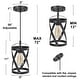 preview thumbnail 7 of 8, Deun Modern Industrial 1-Light Cylinder Pendant Light for Kitchen Island - D 6" x H 11"