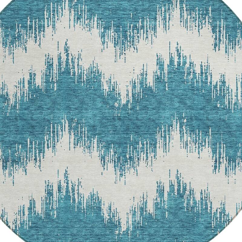 HomeRoots Chevron Transitional Rectangle Outdoor Rug