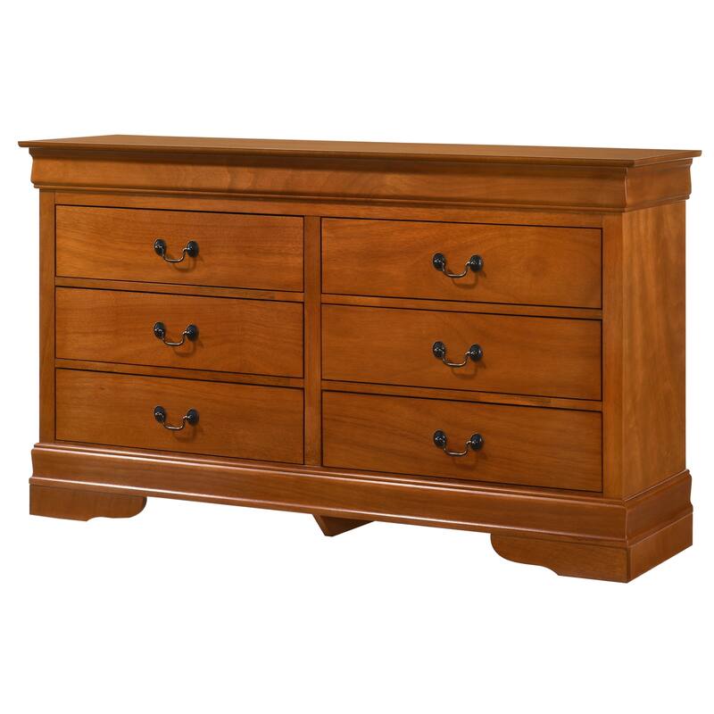 Traditional Style Dresser with 6 Drawers