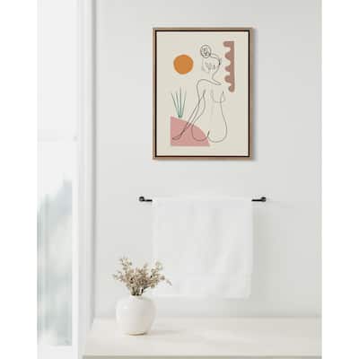 Kate and Laurel Sylvie Sunset Framed Canvas by Rachel Lee