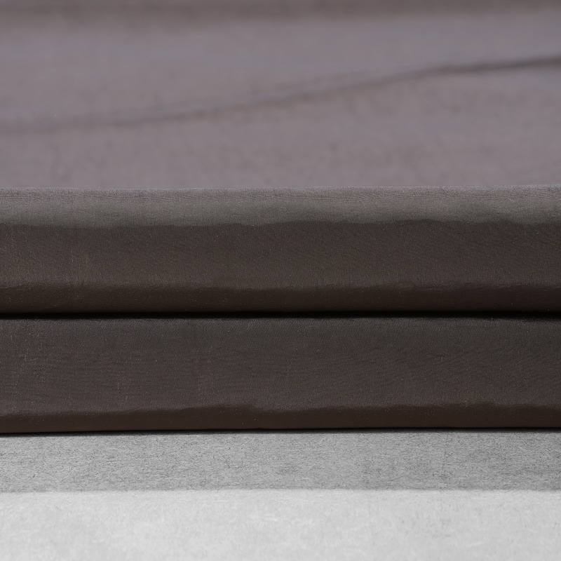 Exclusive Fabric Faux Silk Taffeta Solid Blackout Curtain (1 Panel)