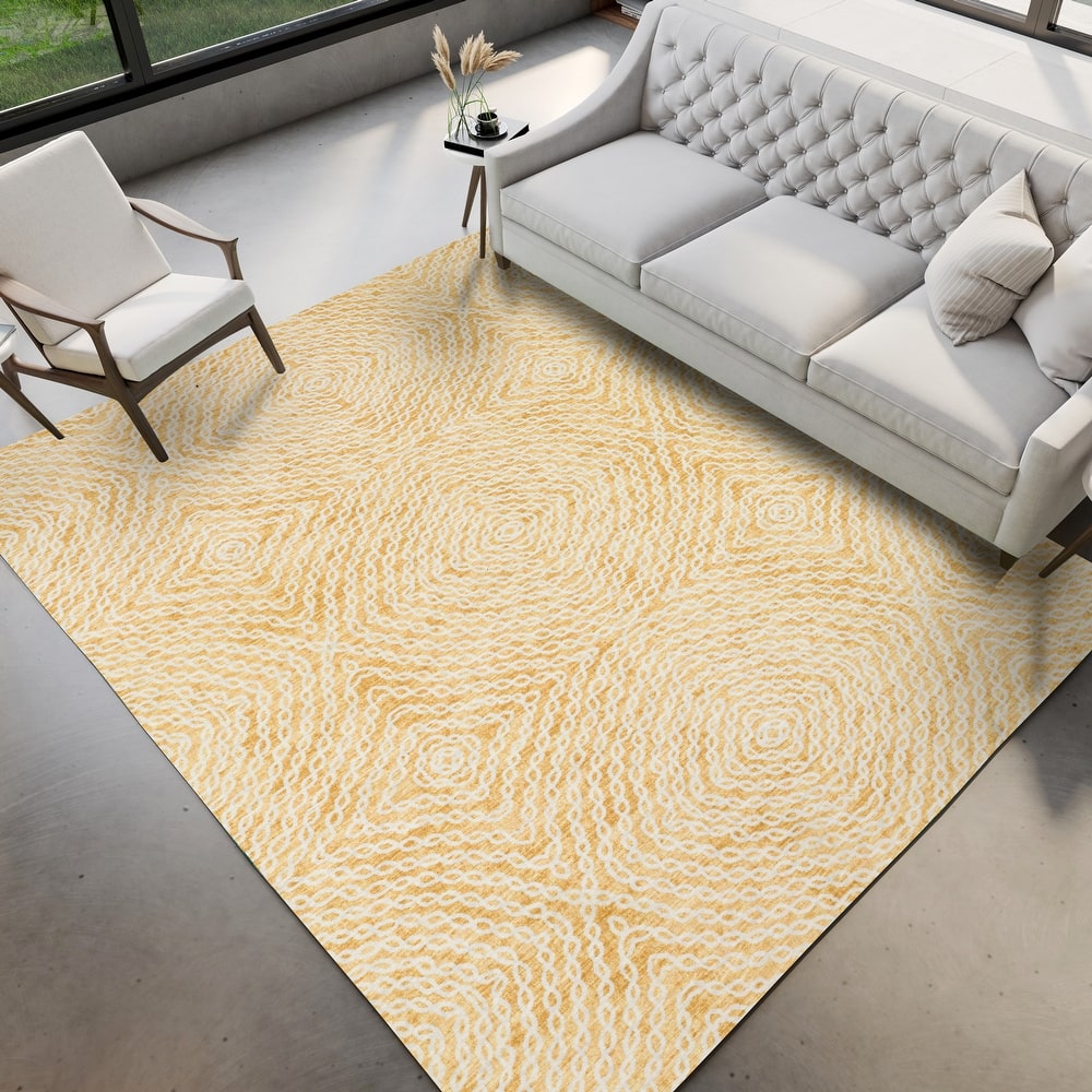 Indoor/ Outdoor Addison Bravado Link Washable Area Rug
