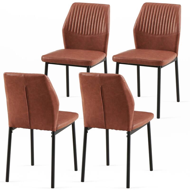 PU Leather Dining Chairs Set of 4