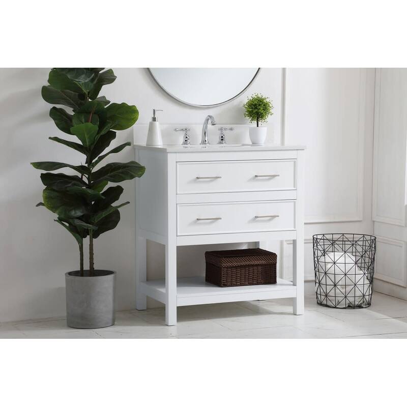 Elegant Lighting VF19030-BS Sinclaire 30" Free Standing Single Basin